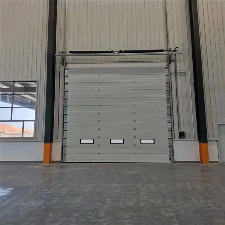 Fire Vertical Lifting Aluminum Alloy Industrial Electric Garage Door