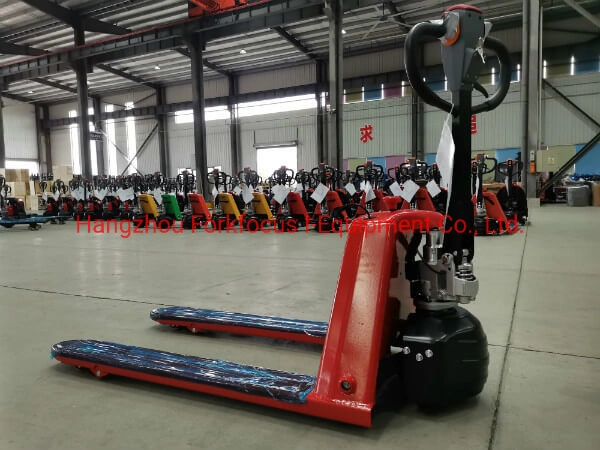 Economic Pallet Jack 1.5t Forkfocus Pallet Stacker Forklift Walkie Pedestrian Electric Pallet Machine for Warehouse