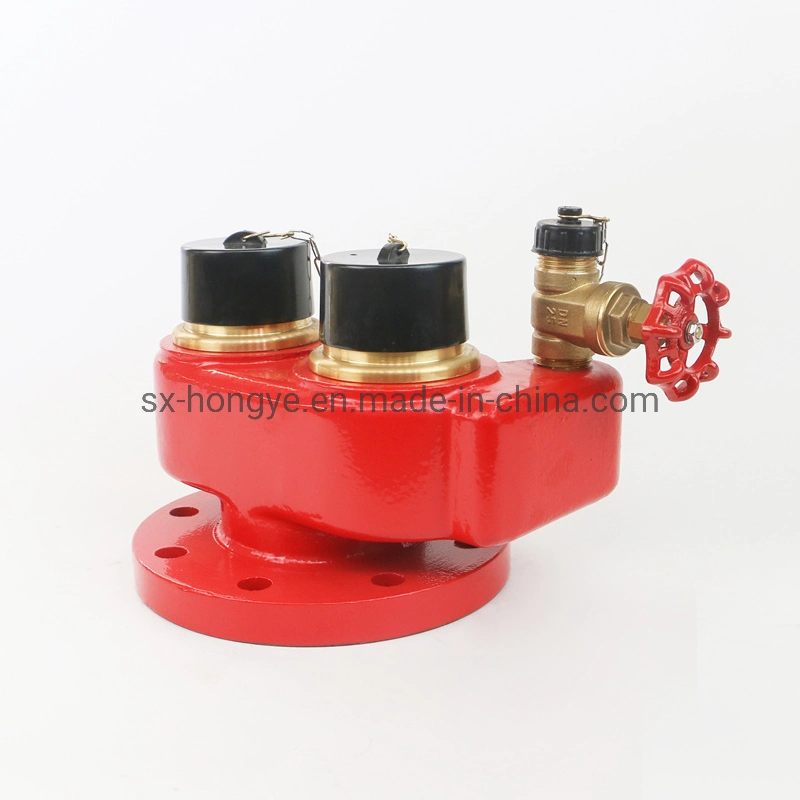 Siamese Connection 2 Way Breeching Inlet Fire Valve DN100 4"X2.5"X2.5"