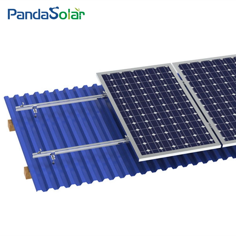 Acero inoxidable Pandasolar M8/M10/M12 Tallas U Diseño impermeable Colgante Solar Soporte de perno para montaje solar de techo metálico