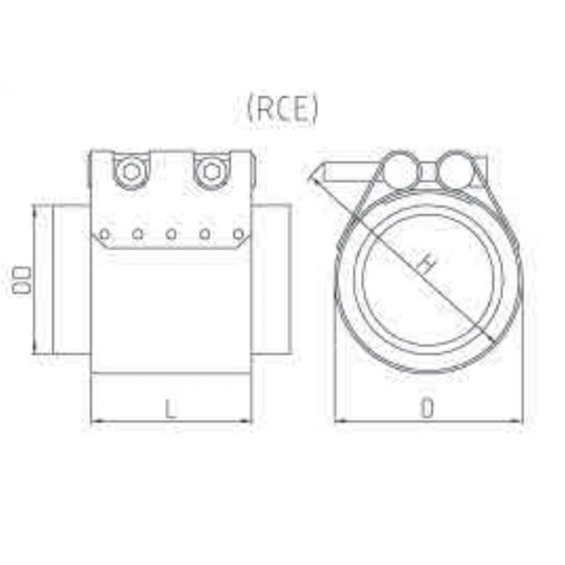 SS304 SS316 Repair Clamps Double Section Coupling for Stainless Steel Pipe