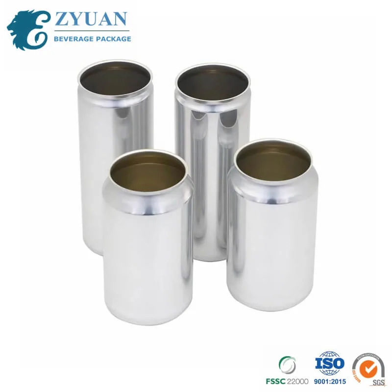 330ML 500ML 355ml 12oz 473ml 16oz MOQ bajo estándar de impresión personalizada de bebidas de aluminio en blanco las latas de bebida energética