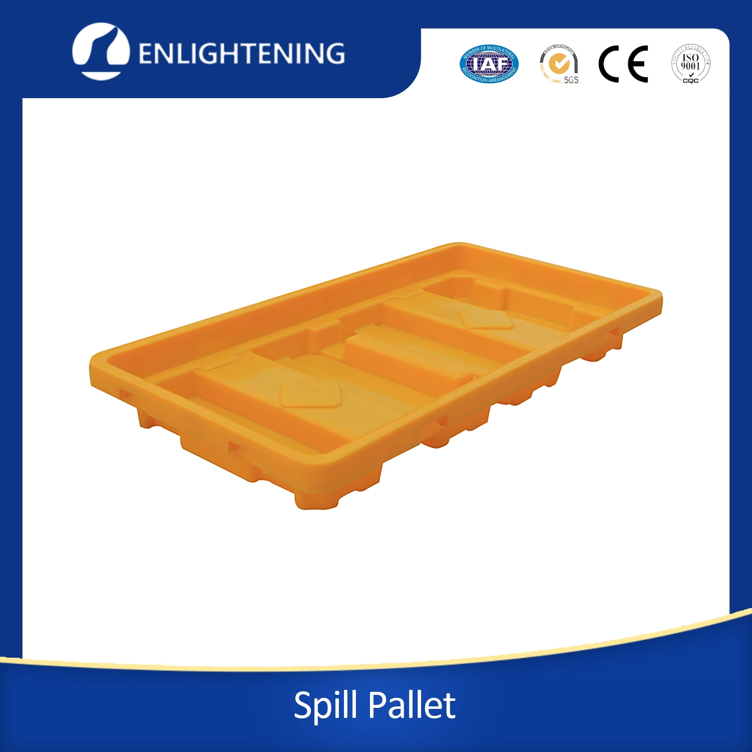 China Cheap Price 2 /4 Drum Spill Anti-Leakage Plastic Pallets for Oil