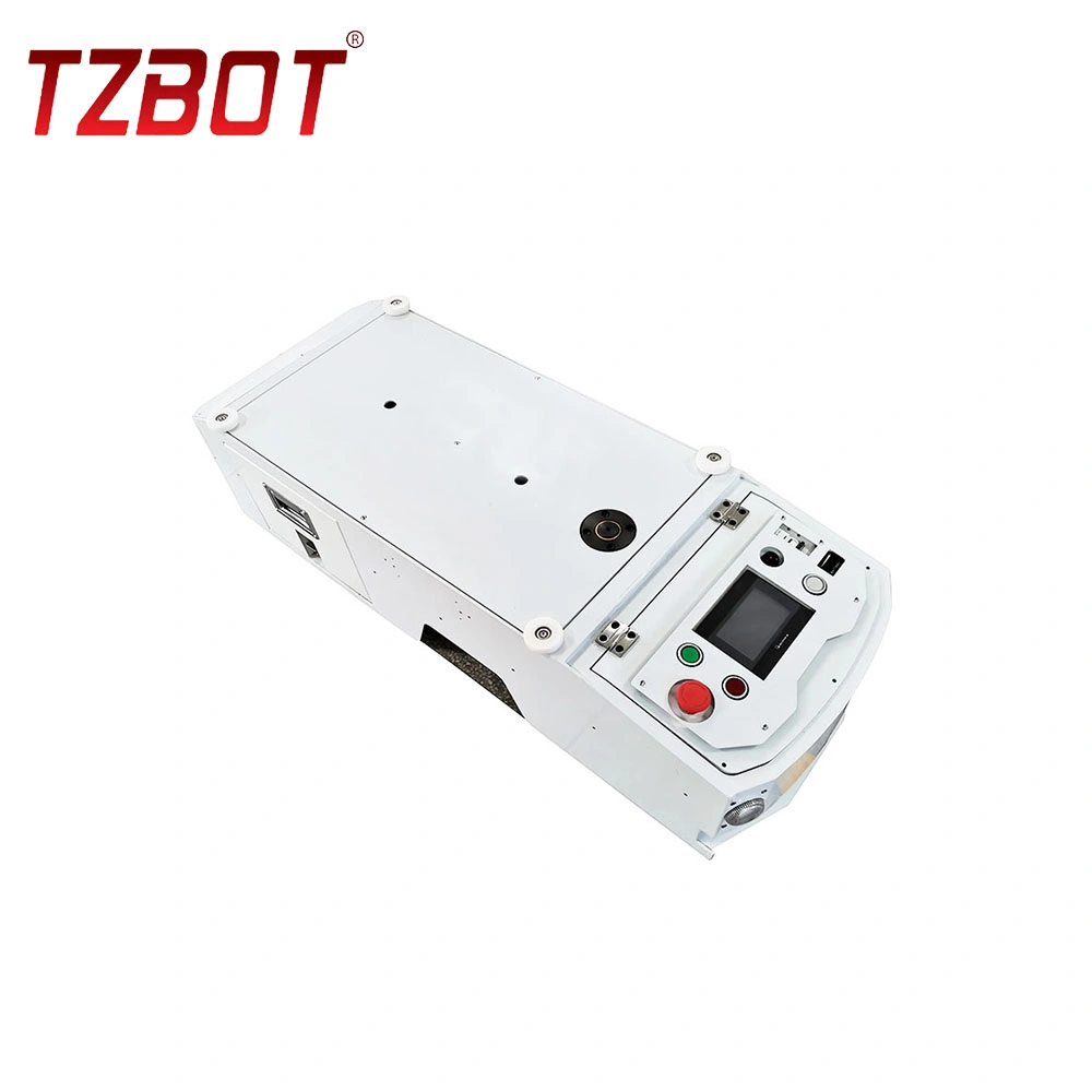 300kg Load Cost-Effective Agv Robot Price Undirectional One Way Magnetic Guided Agv Automatic Guide Vehicle Use with Magnetic Stripe Navigation (TZAGV-LU01)