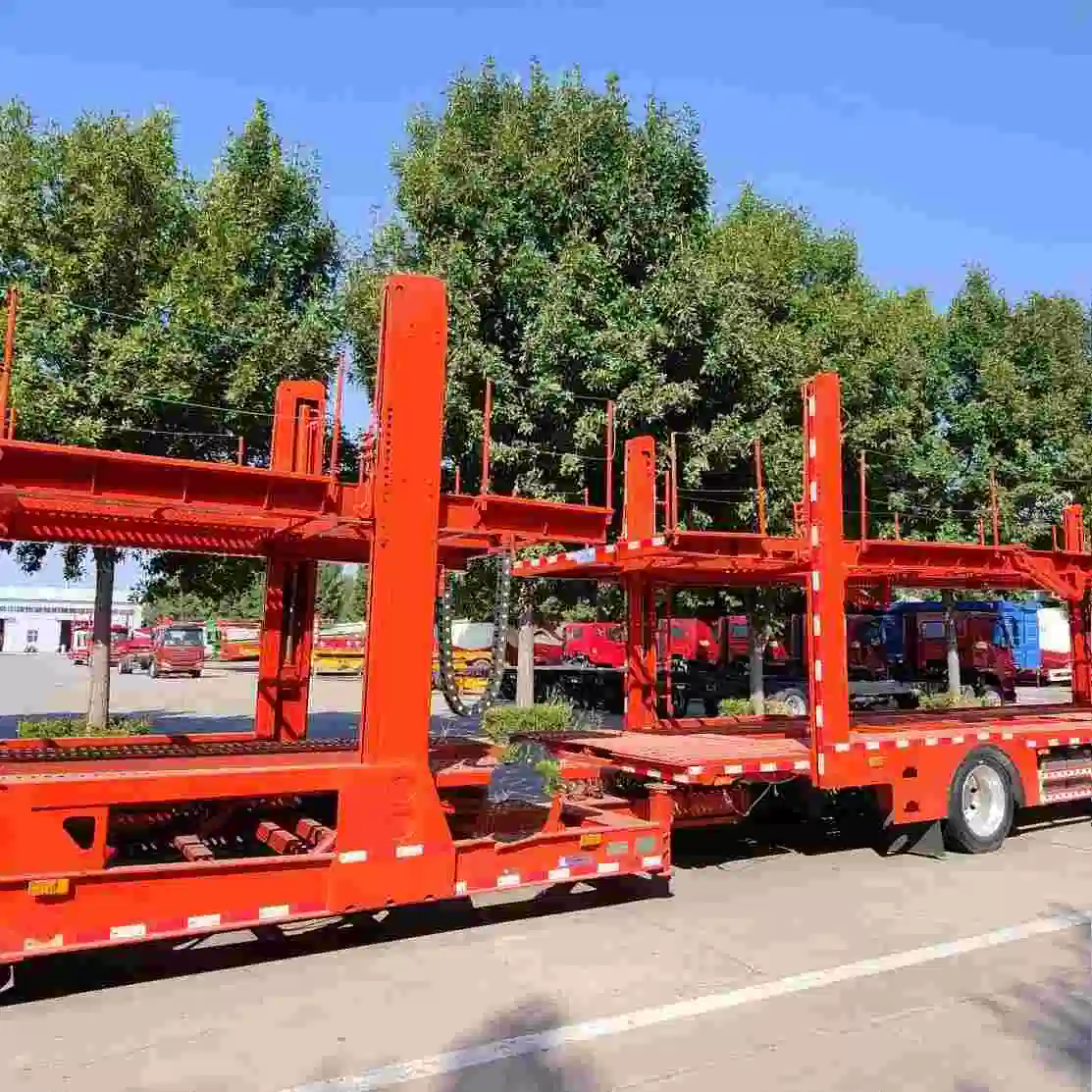 2 Axle Double Level/Deck Opened Design Euro Style Car Carrier Truck Trailer Car Trailer