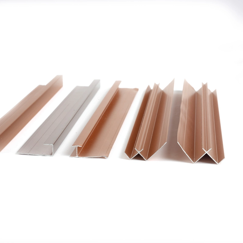 Aluminium Extrusion Profiles Metal Tile Trim Corners for Decoration Walls Ceiling Connection