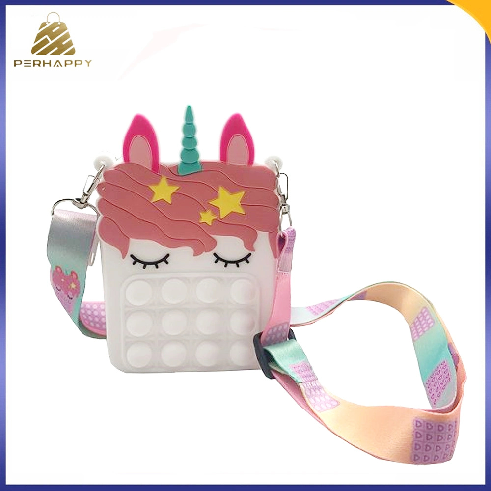 Rainbow Fashion Unicorn Pop Bag Coin Purse Wallet for Kids and Ladies