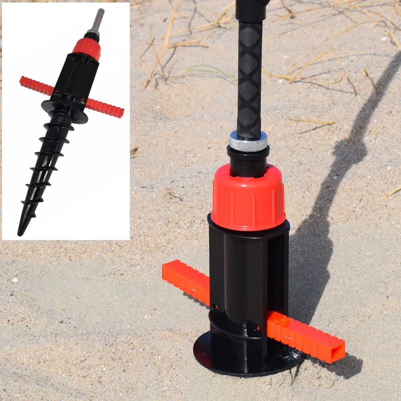 Earth Anchor Cloths Parasol Spike Screw Drill Anchor Ground Spike