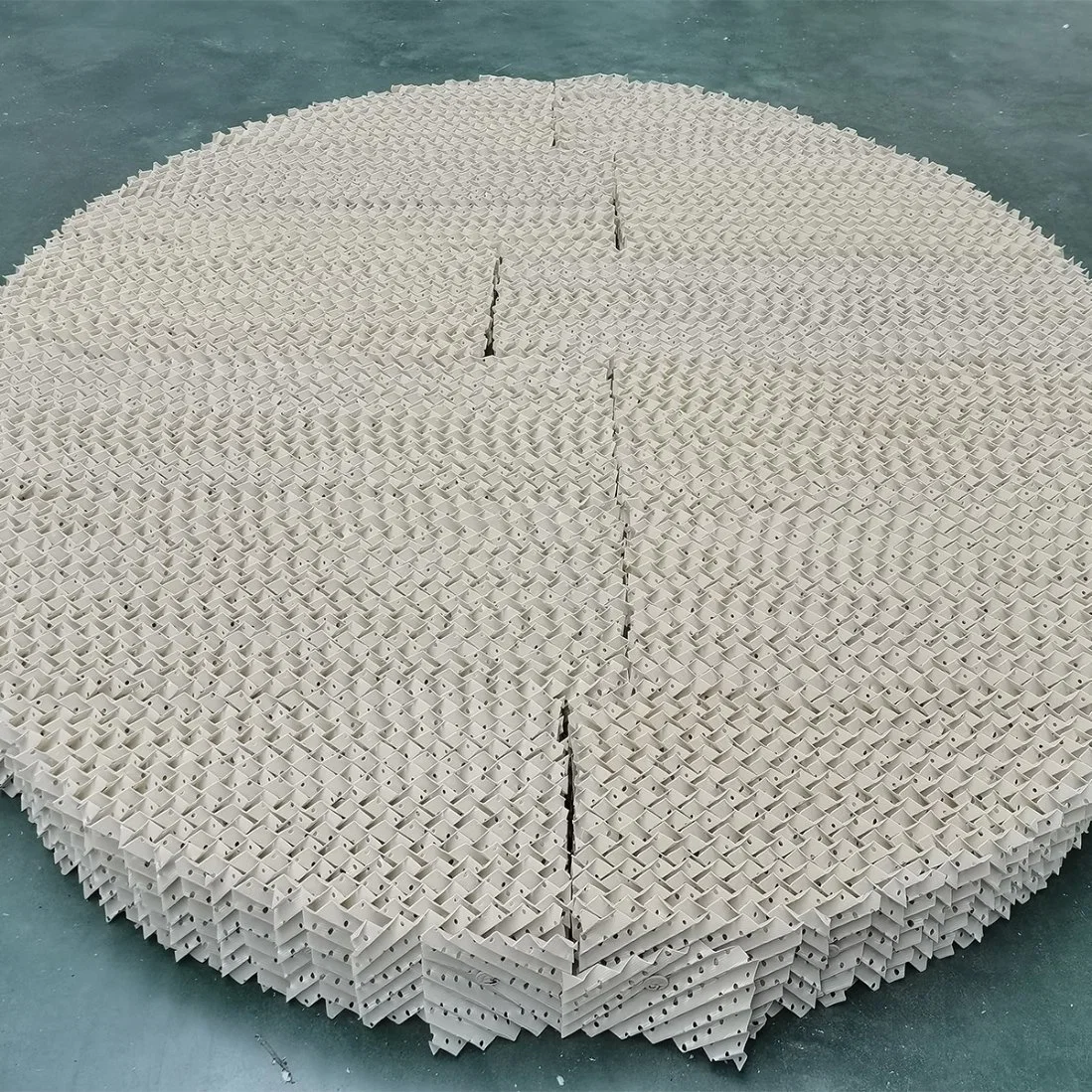 Термостойкость полипропиленовая пластиковая гофрированная пластина структурированная упаковка для пылеуловителя Башня