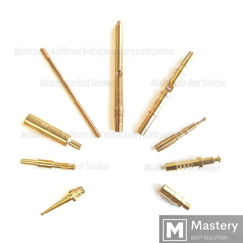 Automotive Spare Parts Certificated Stud Thread Rod Joint Machining Customized CNC Machining Brass/Copper Micro Shaft with for Vehicles