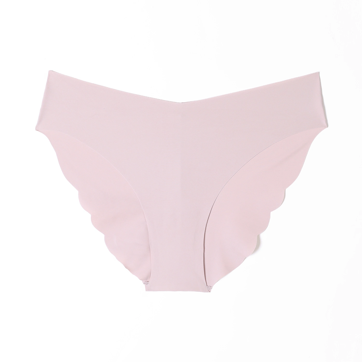 2022 New Style Lady Woman Sexy Fitting Laser Cut Breathable Comfortable High Quality Smooth Seamless Light Polyester Modal Underwear Pink Garment