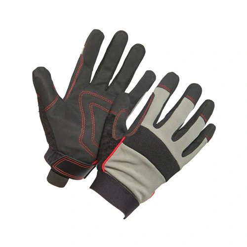 Leather Abrasion Resistant Soft Mechanical Safety Work Gloves