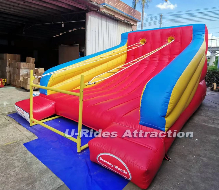 Parte divertida de la cuerda de escalada de la escalera de Jacob inflables juegos de deportes Juego de desafío al aire libre para el Carnaval eventos