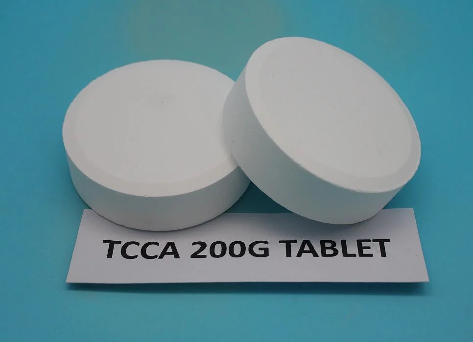 Swimming Pool Chlorine TCCA Trichloroisocyanuric Acid Chlorine Tablets 3 Inch