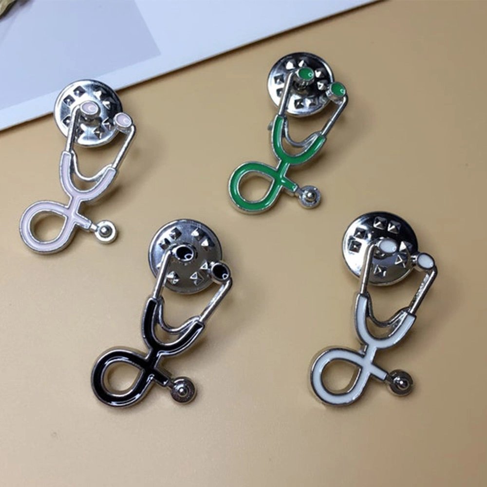 Custom Soft Hard Medico Design Enamel Lapel Pins Brooch Mini Metal Medical Organ Doctor Nurse Stethoscope Pin Badge Medical Brooches