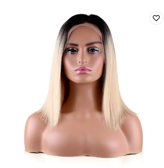 Cutícula alinhada plêianos brasileiros plloira renda frente Wigs cabelo humano 1b/613 Wigs louro Lace transparente para mulheres