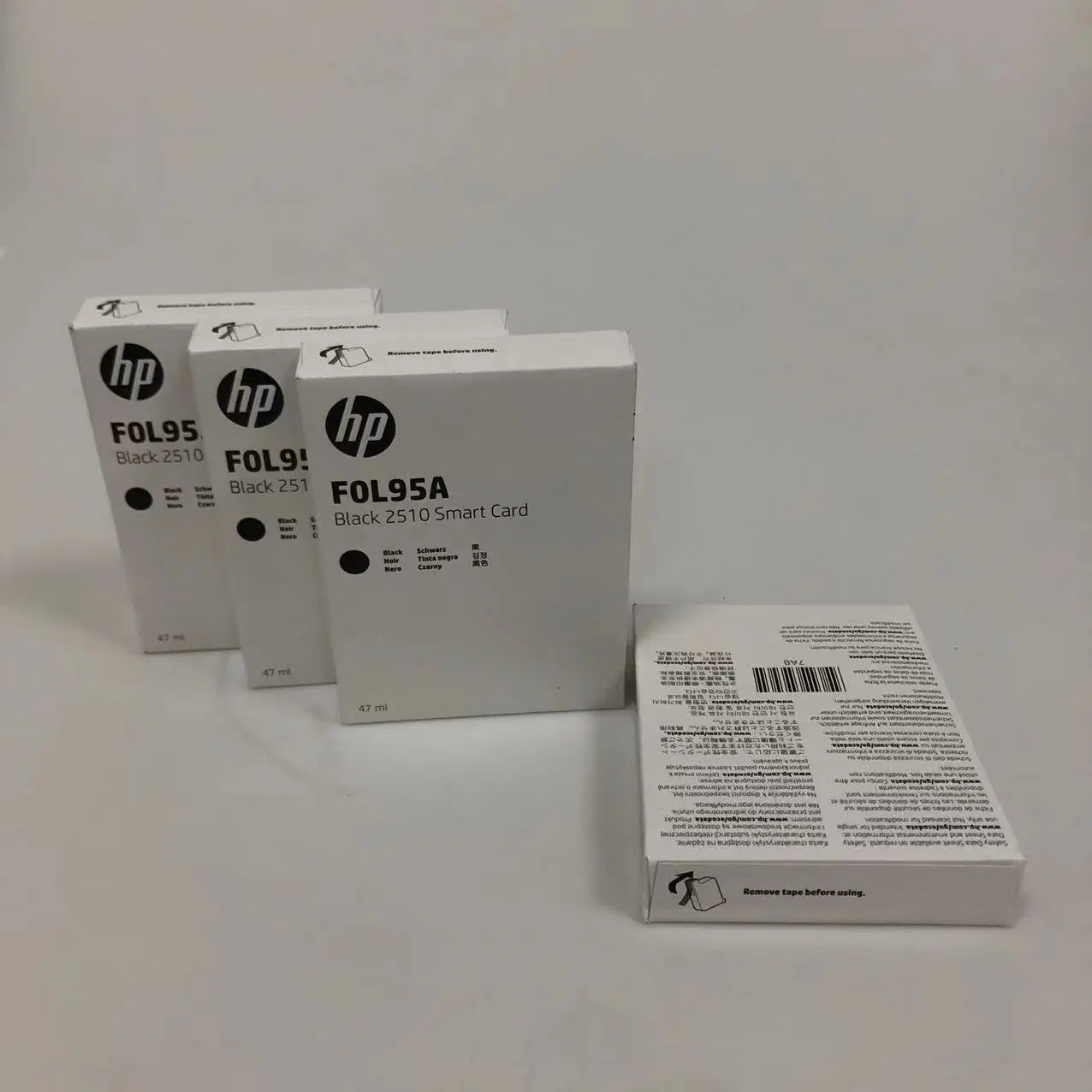 HP Original Fol95A Black 2510 Ink Water Based Tij 12.7mm Printer Cartridges for Carton Printing Coding and Marking