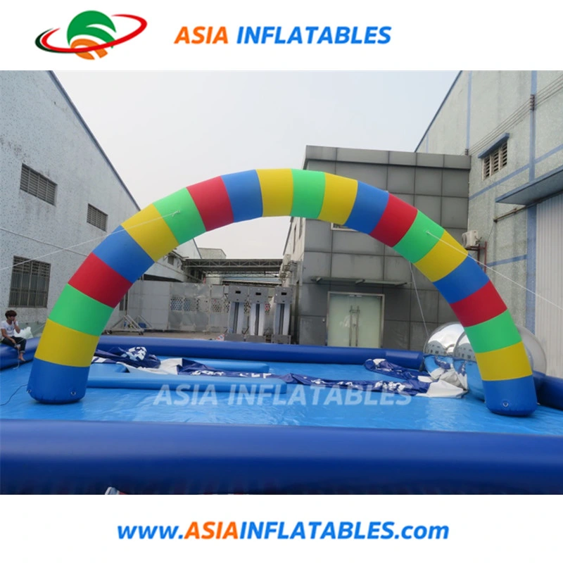 Attractive Colorful Advertising Entrance Archway Inflatable Rainbow Arch