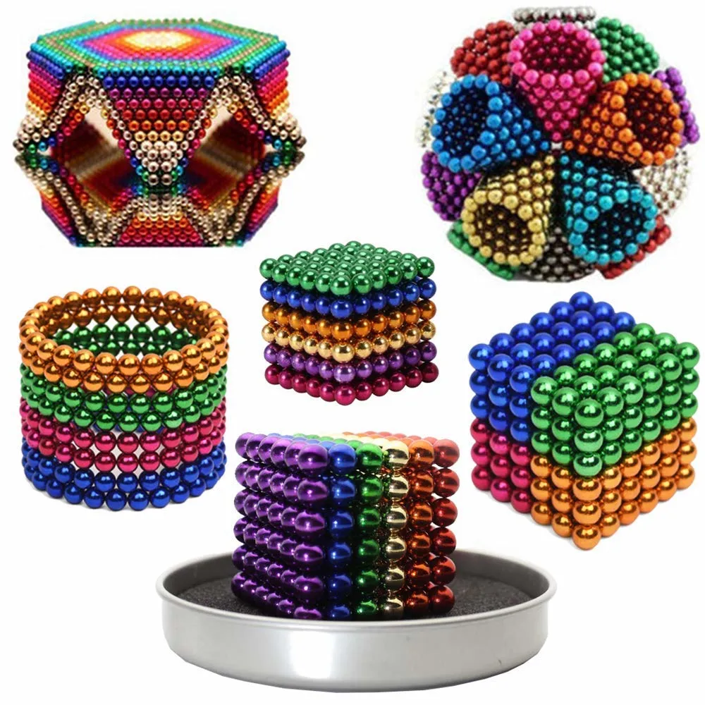 Colorful Magic Puzzle Neo Cube Magnet Balls 5mm Balls Magnetic