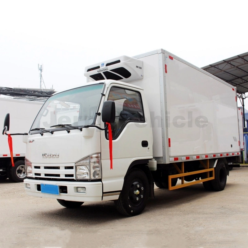 1/1.5/2t Ton I Suzu Small Reefer Freezer Cold Body/Box/Room/Van Trucks Refrigeration Standby Electric Unit Refirgerator Refrigerated Truck for Sale