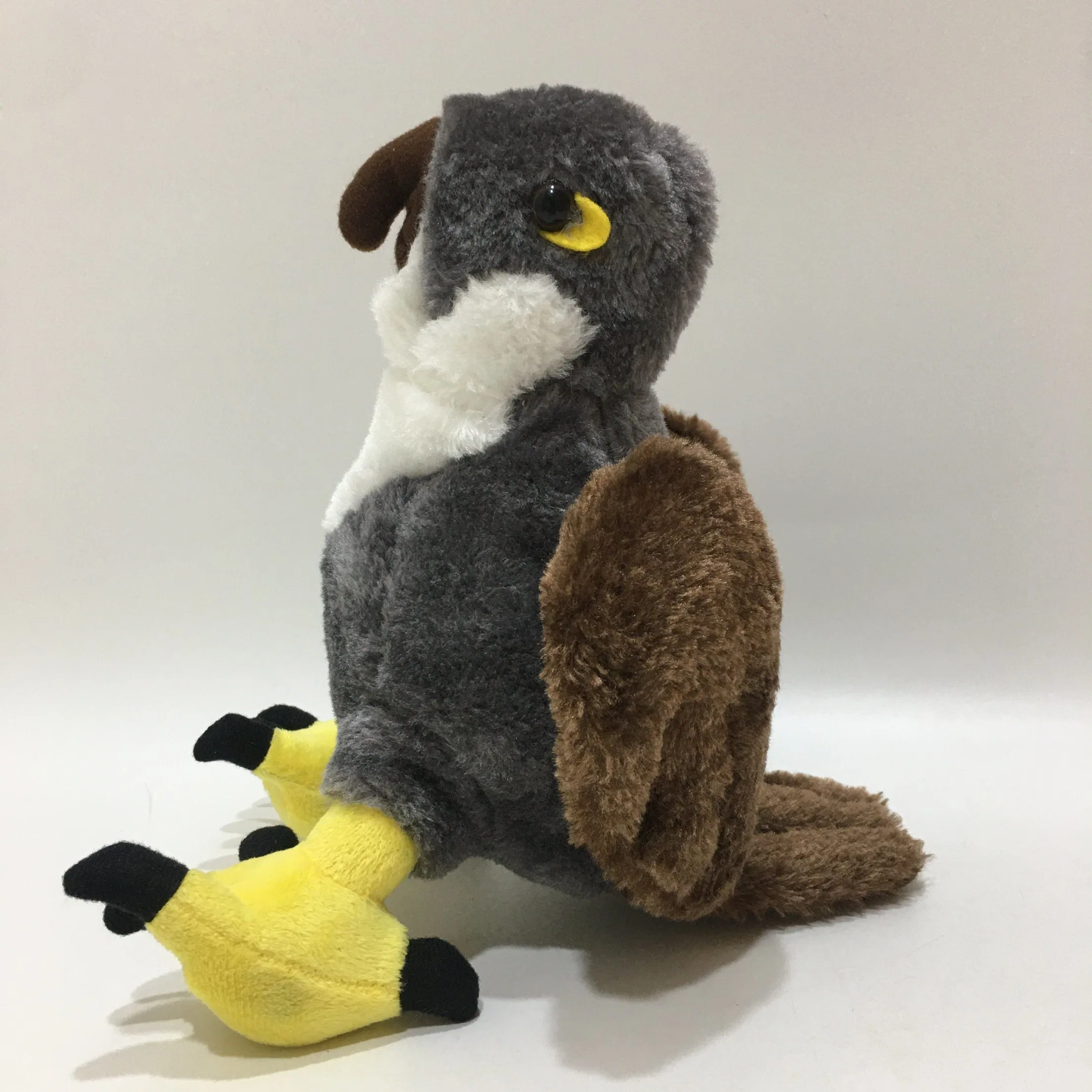 23 Cm Wholesale/Supplier OEM Stuffed Eagle Plush Toy for Kids Education, Promotion Gift & Home Decoration