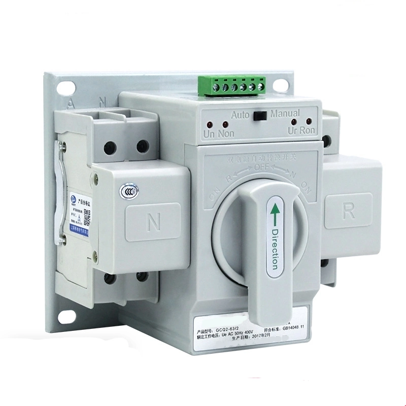 Mini CB 3 Phase Manual ATS Snq3-63A B ATS Double Power Source Automatic Transfer Switch