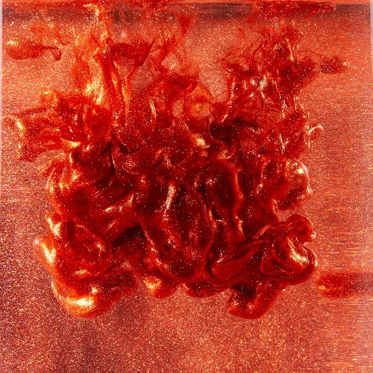 Polvo de pigmento rojo superbrillante para pintura al óleo