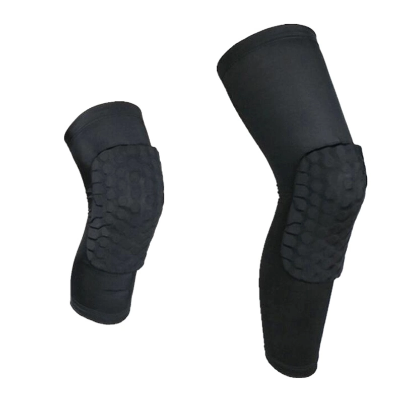 Sport Genou Compression Manche Genou Pad Soutien Lycra Manche de Jambe pour le Basketball