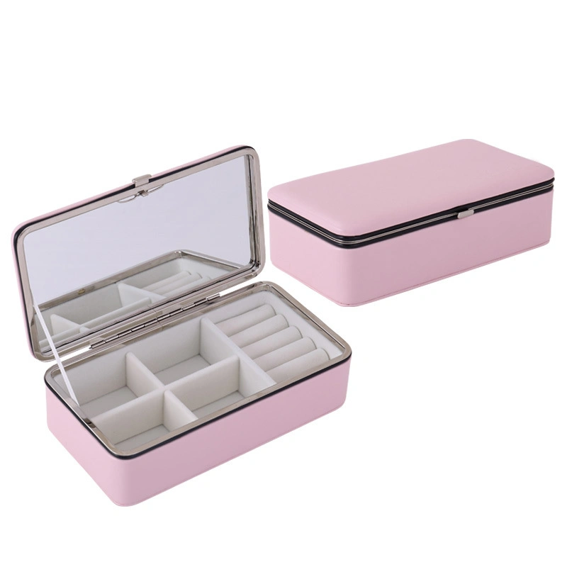 Fashion Ladies Jewellery Box Metal Frame Designer Jewellery Box with Lock Closure