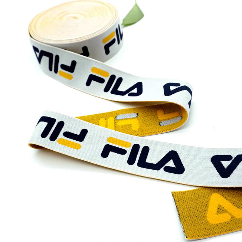 Wear-Resistant Custom Logo Nylon Jacquard Elastic Belt Ribbon Strap for Home Products