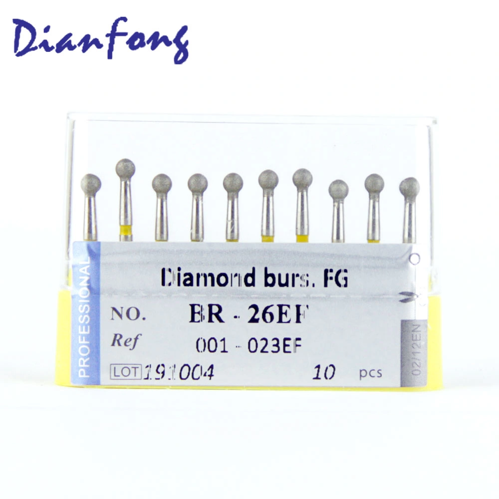 Br-26ef High quality/High cost performance  Ce ISO Certified Extra Fine Grit Fg High Speed Dental Diamond Surgical Drill Supply