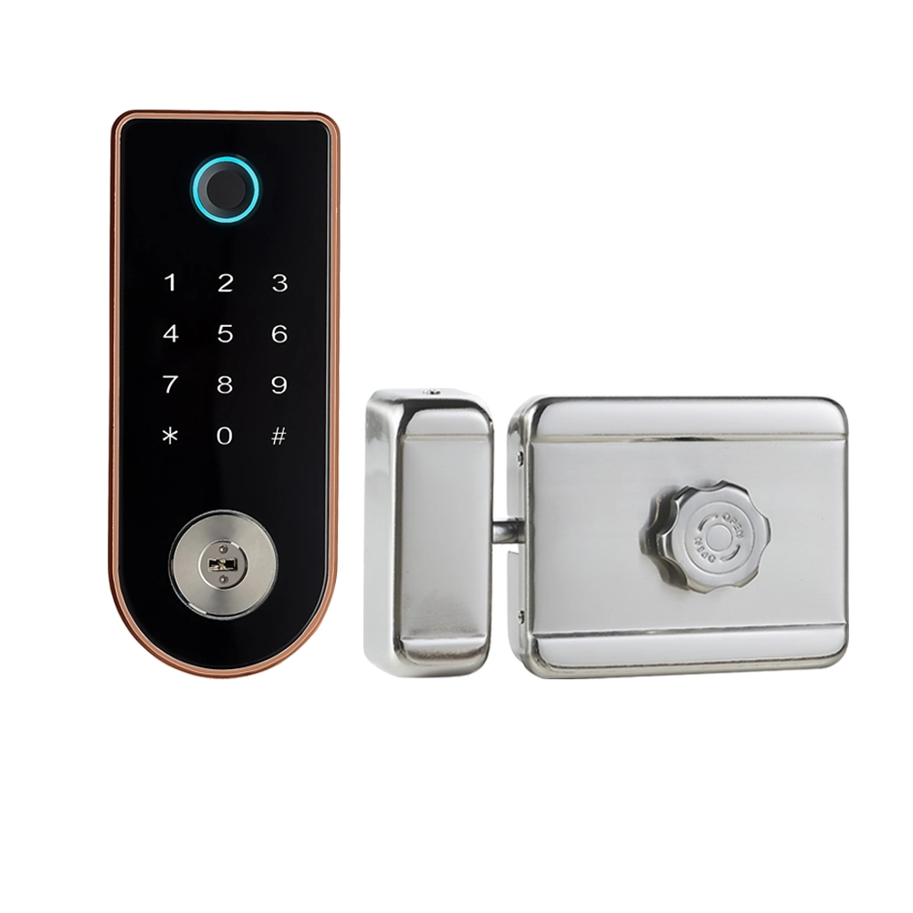 Modern Automatic Electric Security Key Password Remote Mobile Bedroom Hotel Handle Door Lock