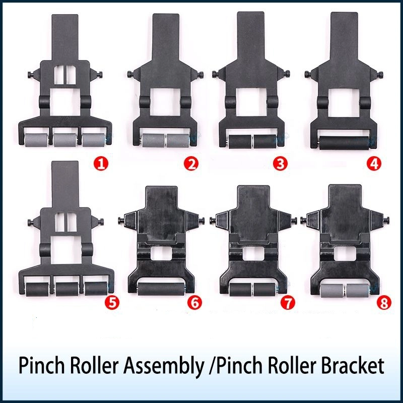 Pinch Roller Assy Inkjet Printer Allwin Myjet Konica 512 Head Xuli Solvent Printer Rubber Pinch Roller Holder Pinch Roller Plastic Bracket