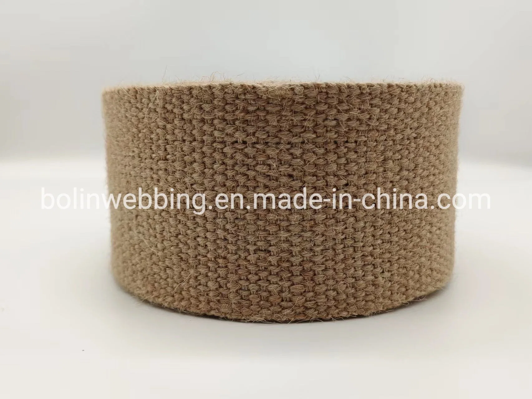 70mm Natural Braided Jute Webbing Custom Rayon Raffia Garment Accessories PP Raffia Strapping Factory Directly Supply Braided Jute Accessories