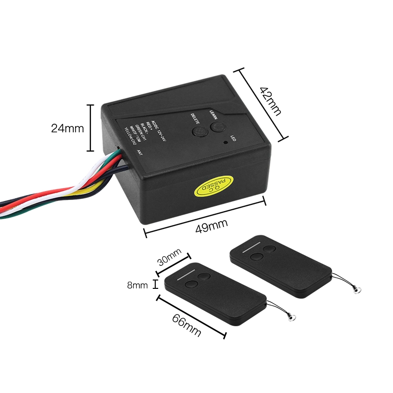 RC 2 voies sans fil émetteur et récepteur pour l'ouvreur de porte de garage