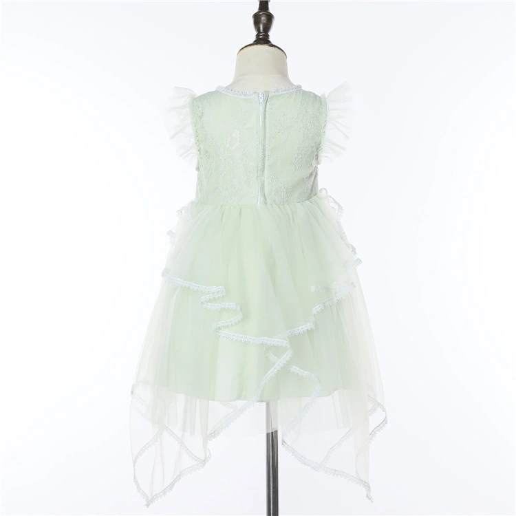 New Children Summer Frock Design Clothes Flower Girl Tulle Fashion Dress