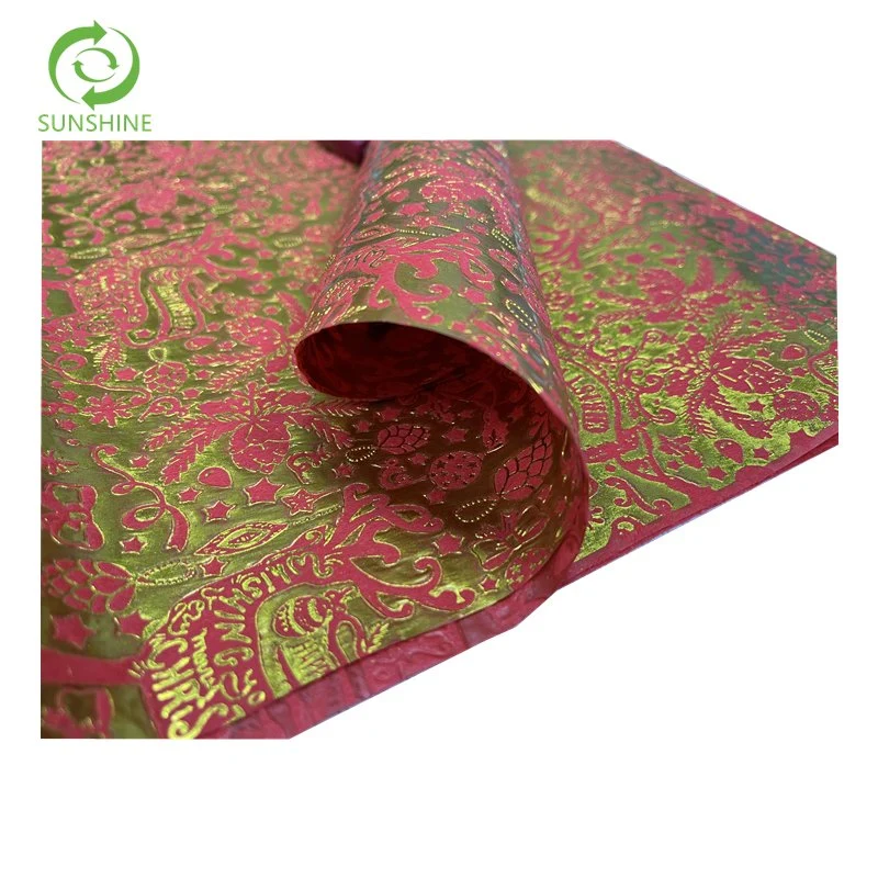 Hot Selling New Design Embossed PP Spunbond Nonwoven Printed Fabric for Decorative Flower Wrapping Decoration