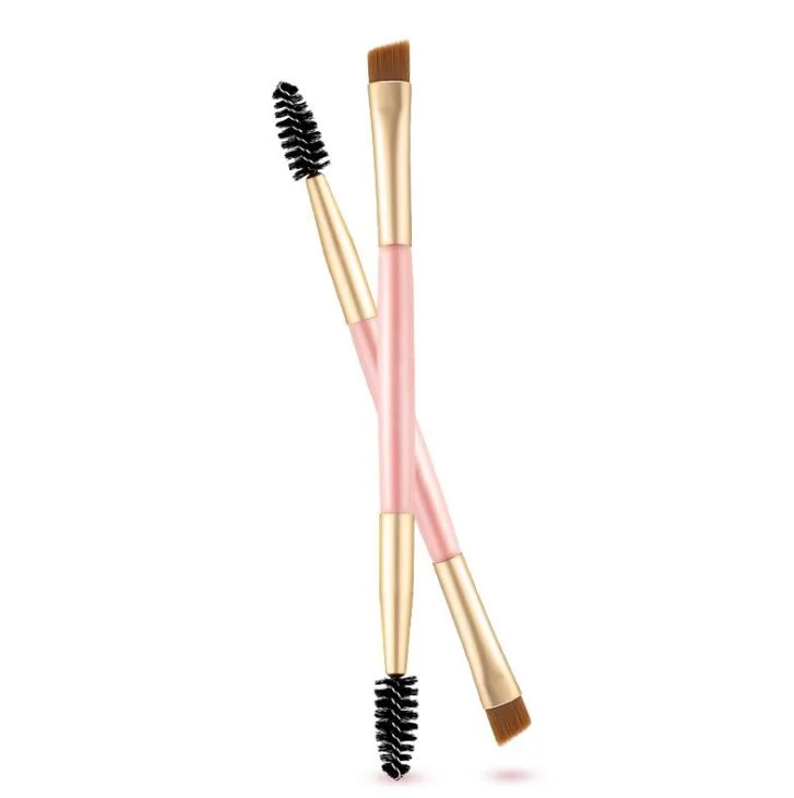 Custom Double End Brush Eyebrow Brush and Eyelash Mascara Wand Brush