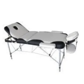 Hot Selling Foldable 3 section Aluminium Massage Table Round Corner Leather Massage Bed Equipment Furniture Table for Beauty,Salon (ZG28-013)