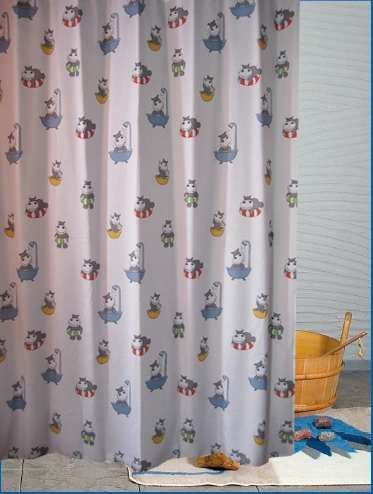 Plant Design Fabric Shower Curtain