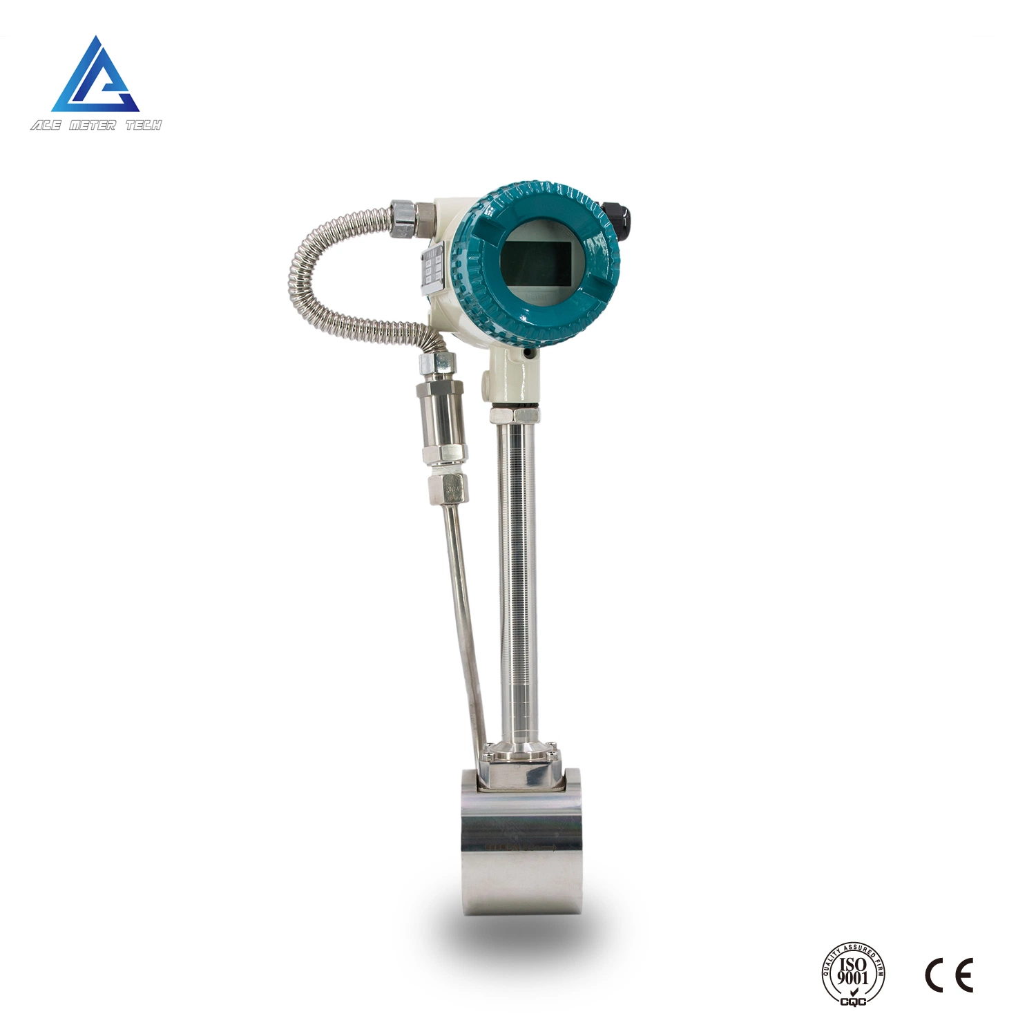 High Temperature Vortex Flowmeter Gas Vortex Flow Meter for Superheated Steam