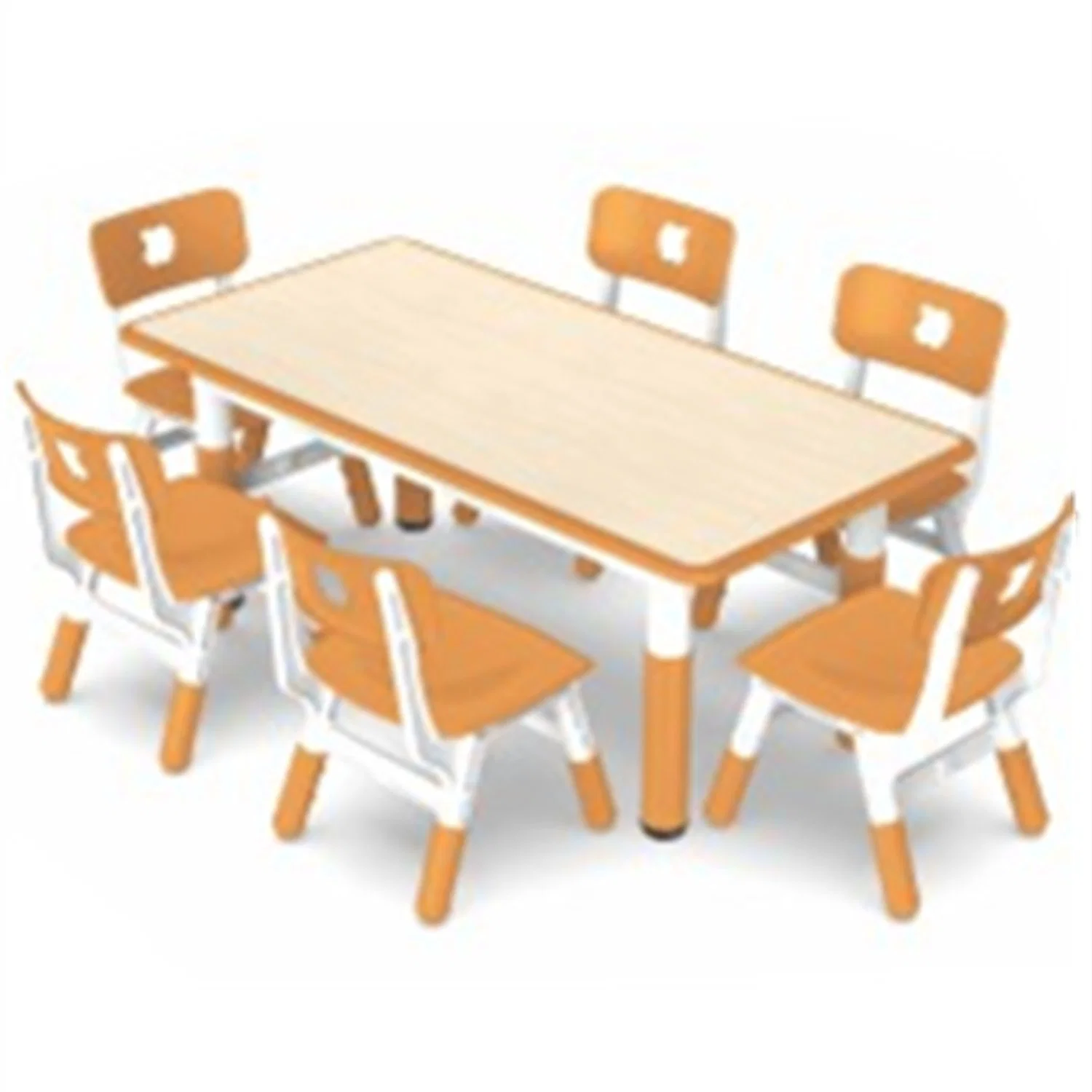 Jardin d'enfants tables et chaises pour enfants Bureau de manger en plastique SL70