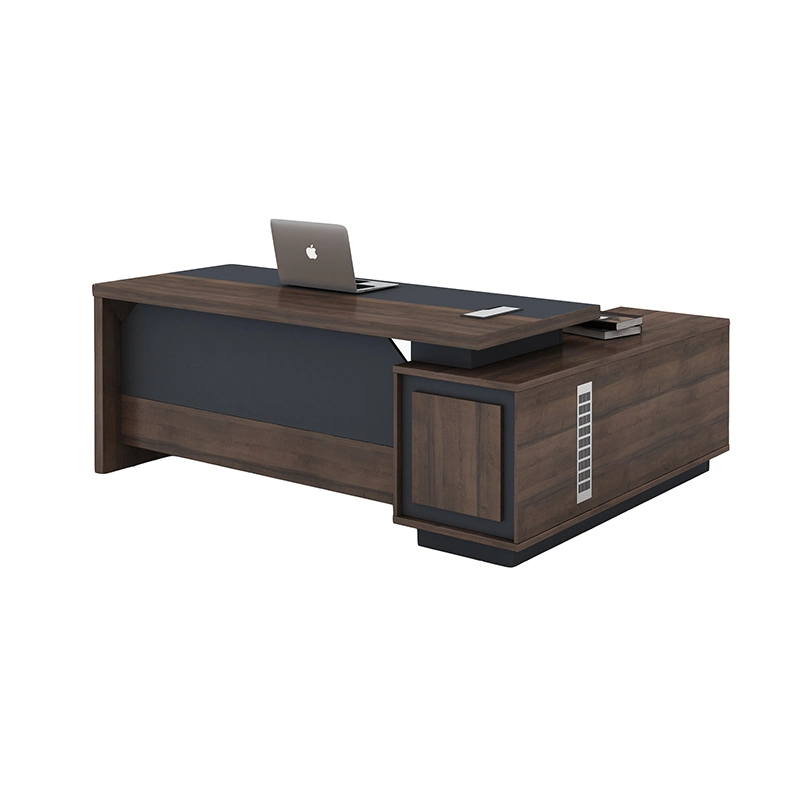 Custom Luxury Office Depot Modern Executive L Shape Wooden Furniture Wood Executive Table