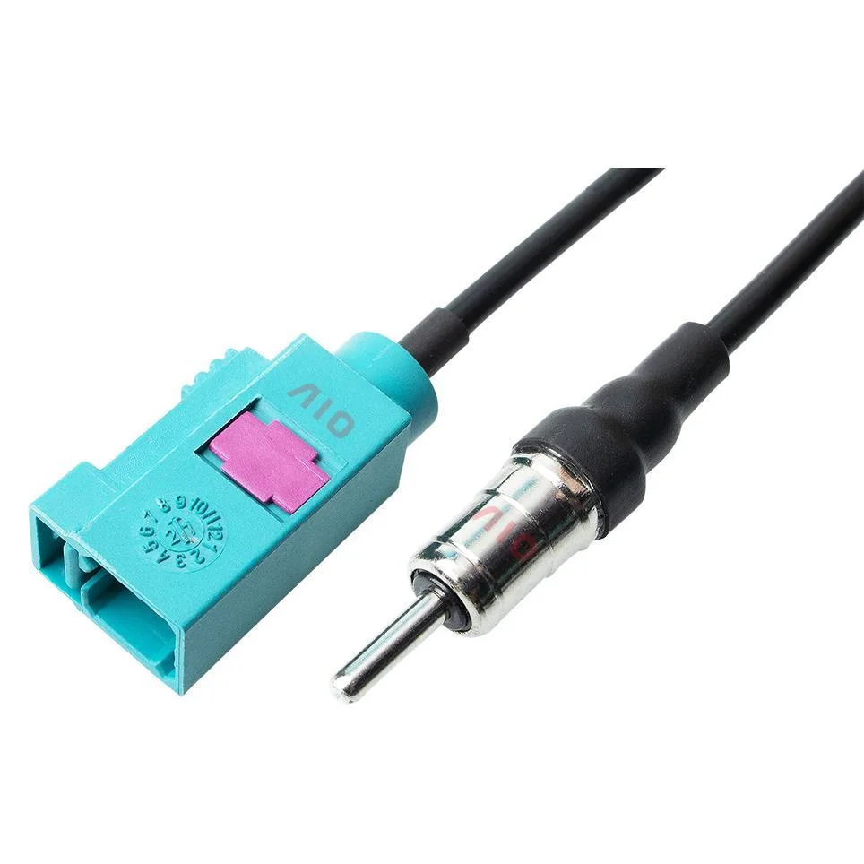 Antena de radio FM/AM estéreo de conector macho a DIN de Fakra para coche Cable adaptador