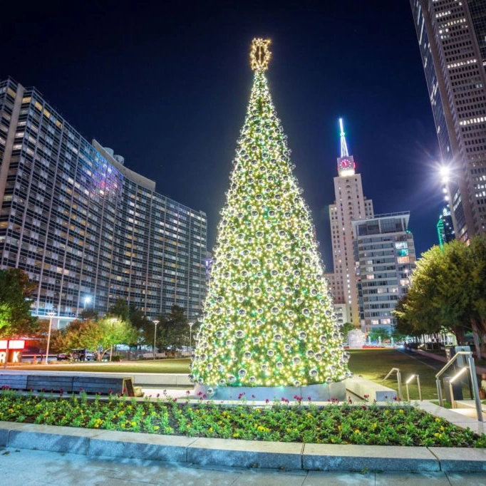 Remoto programable en el exterior del árbol de Navidad con luces LED para la venta