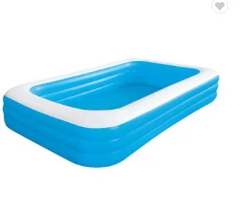 Inflables de PVC rectangular exterior para adultos de la familia de la piscina exterior piscina hinchable