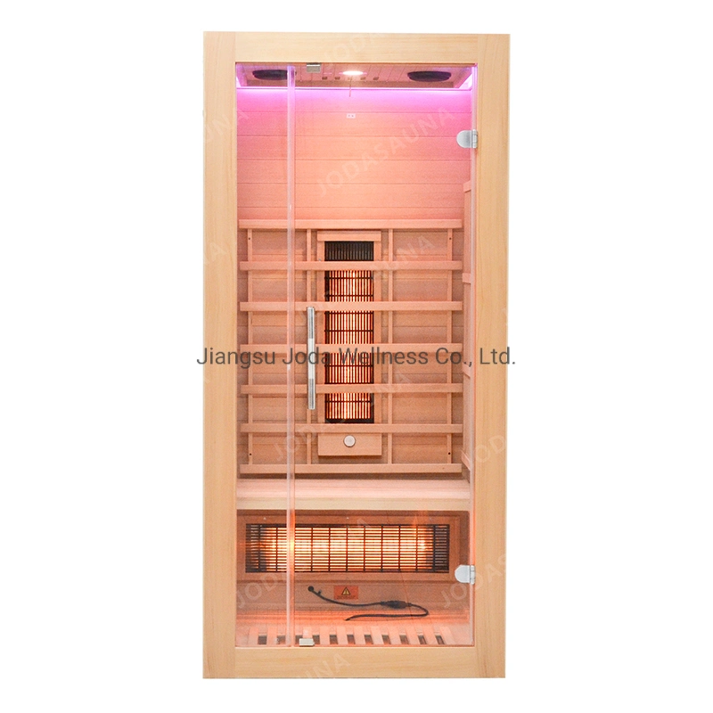 Sauna intérieur à large infrarouge et à vapeur sèche