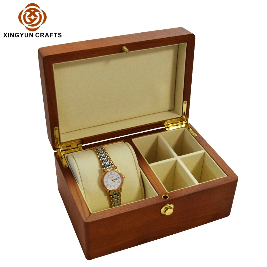 Wooden Watch Gift Packing Box Wood Jewelry Gift Package Box Brown Wood Box