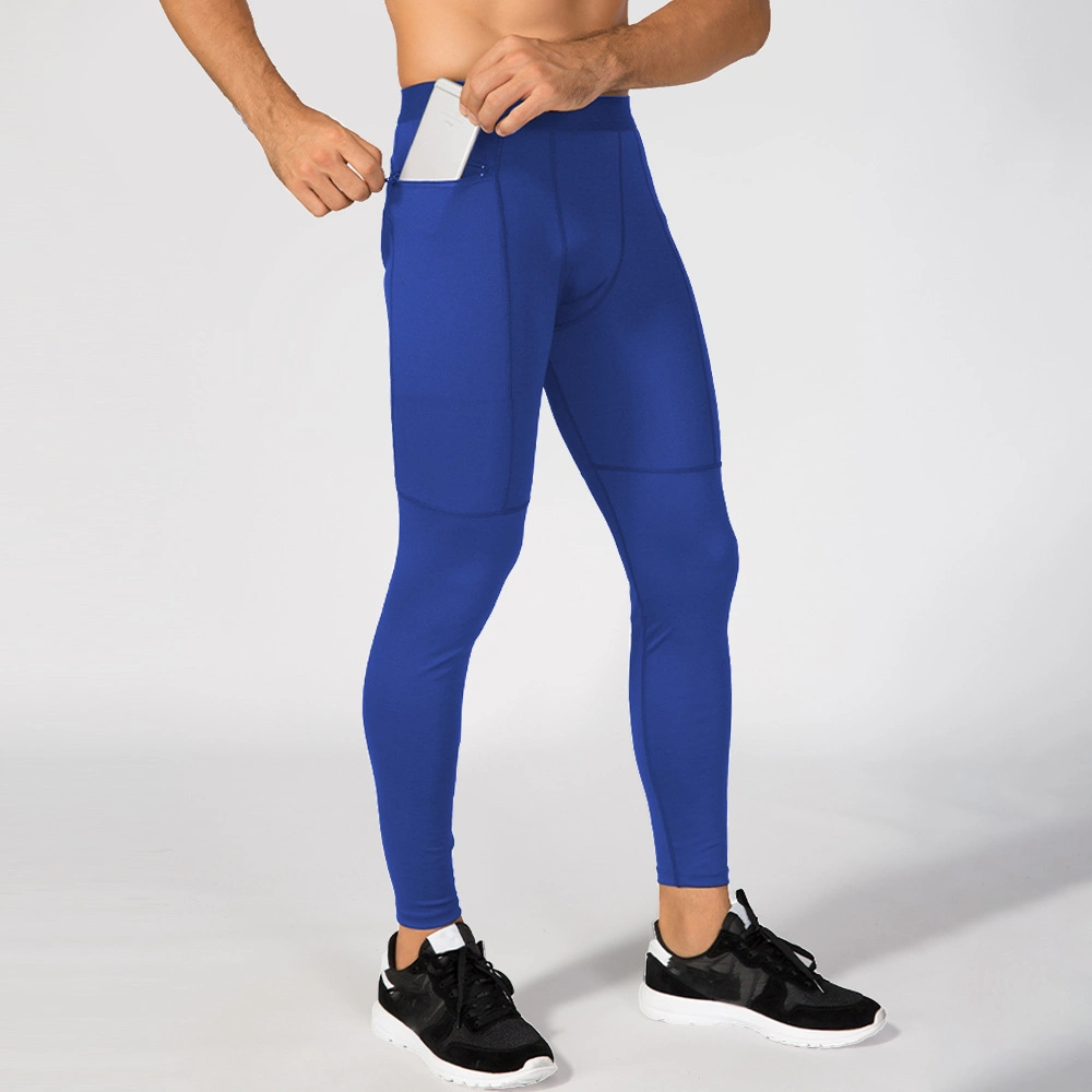 Pantalon de fitness à poche zippée pour hommes vêtements de yoga