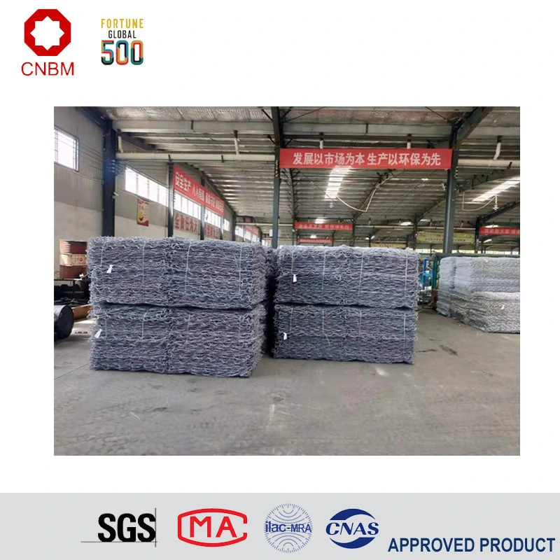 Hexagonal 2m 1m 1m PVC Coated Gabion Wire Mesh Gabion Box